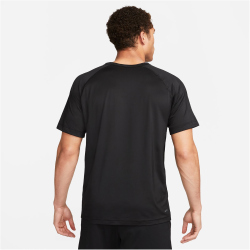 NIKE Dri-FIT Ready kurzarm Fitnessshirt Herren 010 - black/cool grey/white XL