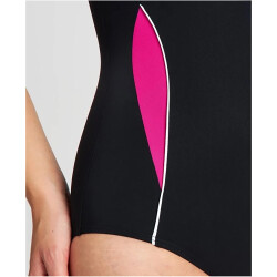 arena ALISSA Badeanzug Damen 581 - black-rose violet-wh 38