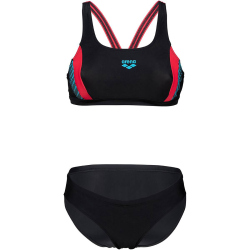 arena THREEFOLD Bikini Damen 548 - black-black-anguria 36
