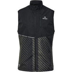 newline Pace Running Weste Herren 2257 - black beluga aop S