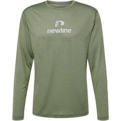 newline Beat langarm Laufshirt Herren 6754 - deep lichen green S