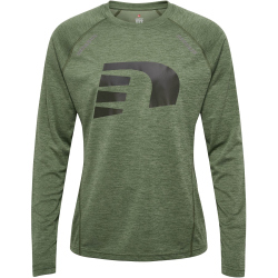 newline Orlando langarm Laufshirt Herren 6091 - four leaf clover melange S