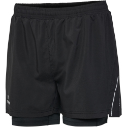 newline Pace 2in1 Laufshorts Damen 2001 - black L
