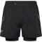 newline Pace 2in1 Laufshorts Damen 2001 - black L