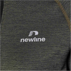 newline Pace 1/2-Zip langarm Laufshirt Damen 1166 - beluga melange XS