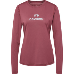 newline Beat langarm Laufshirt Damen 3055 - maroon XS