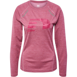newline Orlando langarm Laufshirt Damen 3172 - dry rose melange XS