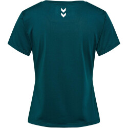 hummel hmlMT AURA Mesh Langarmshirt Damen 6470 - deep teal S