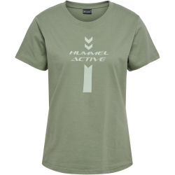 hummel Active Graphic T-Shirt Damen 6005 - sea spray XS