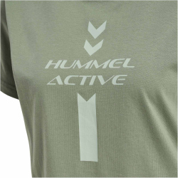hummel Active Graphic T-Shirt Damen 6005 - sea spray XS