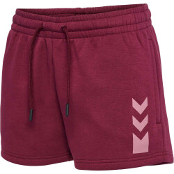 hummel Active Baumwoll Shorts Damen 3070 - burgundy XS