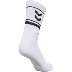 3er Pack hummel Stripe Crew Retro Socken 9001 - white 28-31
