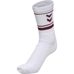 3er Pack hummel Stripe Crew Retro Socken 3070 - burgundy 32-35