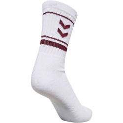 3er Pack hummel Stripe Crew Retro Socken 3070 - burgundy 32-35