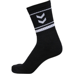 3er Pack hummel Stripe Crew Retro Socken 2001 - black 28-31