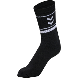 3er Pack hummel Stripe Crew Retro Socken 2001 - black 28-31