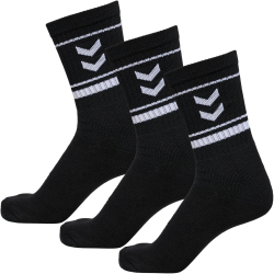 3er Pack hummel Stripe Crew-Socken 2001 - black 32-35