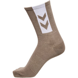3er Pack hummel hmlLEGACY Chevron Socken 9185 - white/moon rock/white 10 (36-40)