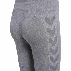 hummel hmlCI Seamless Mid Waist Scrunch Tights Damen 2006 - grey melange XS