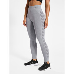 hummel hmlCI Seamless Mid Waist Scrunch Tights Damen 2006 - grey melange XS