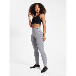 hummel hmlCI Seamless Mid Waist Scrunch Tights Damen 2006 - grey melange XS