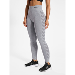 hummel hmlCI Seamless Mid Waist Scrunch Tights Damen 2006 - grey melange L