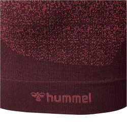 hummel hmlMT FADE Seamless 1/2-Zip langarm Sportshirt Damen 8133 - bitter chocolate/mineral red L