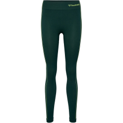 hummel hmlMT ZONE Seamless Mid-Waist Tights Damen 6186 - deep teal/sulphur spring S