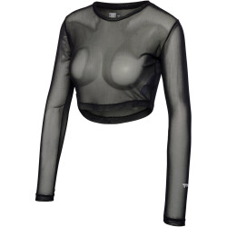 hummel hmlMT FIERCE langarm Meshshirt Damen 2001 - black XS