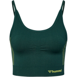 hummel hmlMT ZONE Seamless Sport-BH Damen 6186 - deep teal/sulphur spring XS