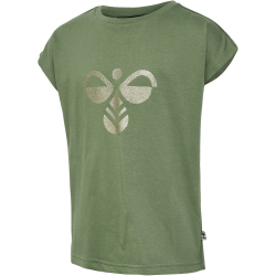 hummel hmlDIEZ T-Shirt M&auml;dchen 7400 - oil green 104
