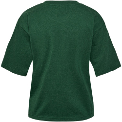 hummel hmlLGC DANA Shorts Boxy T-Shirt Damen 6034 - dark green melange XS