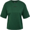 hummel hmlLGC DANA Shorts Boxy T-Shirt Damen 6034 - dark green melange XS