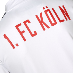 hummel 1.FC K&ouml;ln 1/2-Zip langarm Aufw&auml;rmshirt 2023/24 Kinder 9402 - white/true red 116