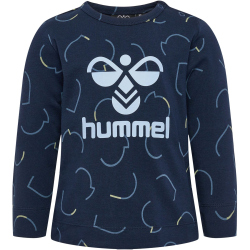 hummel hmlOBI Langarmshirt Jungen 1009 - black iris 86