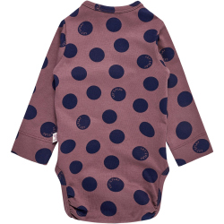 hummel hmlDOTTY langarm Baby-Stramplers 4085 - rose brown 56