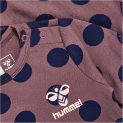 hummel hmlDOTTY langarm Baby-Stramplers 4085 - rose brown 56
