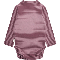 hummel hmlMULLE langarm Baby-Stramplers 4085 - rose brown 74