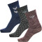 3er Pack hummel hmlALFIE Socken Kinder 2412 - sparrow 24-27