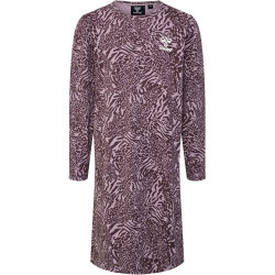 hummel hmlCAROLINA NIGHT langarm Nachtkleid M&auml;dchen 2412 - sparrow 104