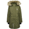 hummel hmlALMA hummelTEX Regenmantel M&auml;dchen 6453 - olive night 104