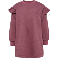 hummel hmlWULBATO langarm Sweatkleid M&auml;dchen 4085 - rose brown 80