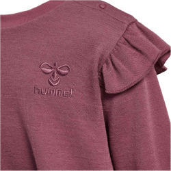 hummel hmlWULBATO langarm Sweatkleid M&auml;dchen 4085 - rose brown 80