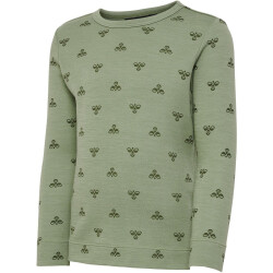 hummel hmlVILMO Langarmshirt Kinder 7400 - oil green 92