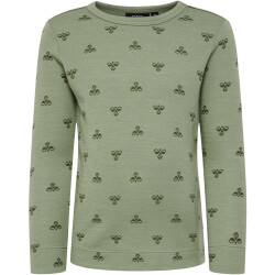 hummel hmlVILMO Langarmshirt Kinder 7400 - oil green 92