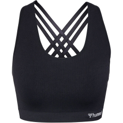 hummel hmlMT REST Seamless RIB Sport-BH Damen 2001 - black XS