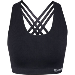 hummel hmlMT REST Seamless RIB Sport-BH Damen 2001 - black XL