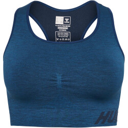 hummel hmlTE CURVE Seamless Sport-BH Damen 7955 - insignia blue melange XL