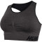 hummel hmlTE CURVE Seamless Sport-BH Damen 2508 - black melange 3XL
