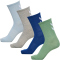 4er Pack hummel hmlCHEVRON Socken-Set 6791 - mix green spruce/celestialblue 43-45